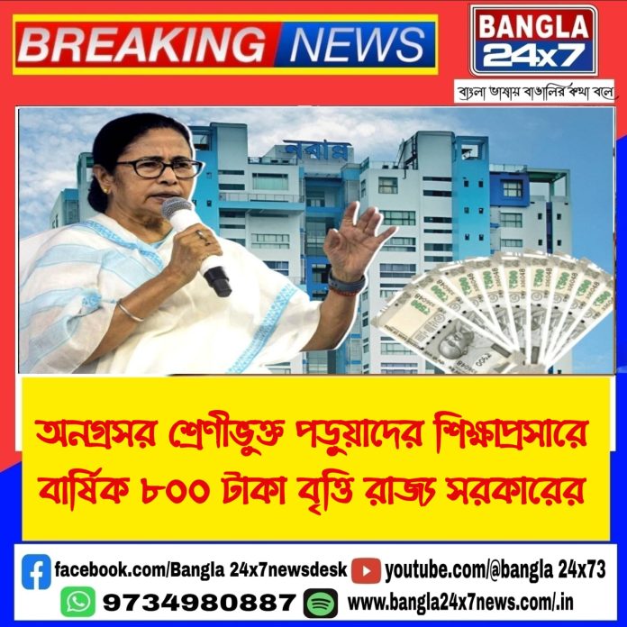 Medhashree Scheme : অনগ্রসর শ্রেণীর পড়ুয়াদের শিক্ষাপ্রসারে বার্ষিক ৮০০ টাকা বৃত্তি